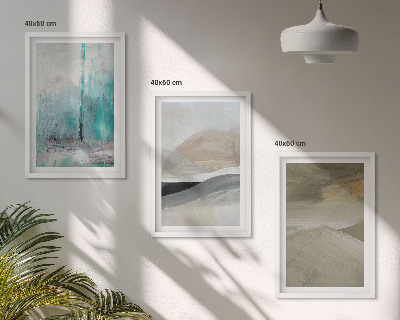 Set di quadri incorniciati Decorazioni astratte dipinte