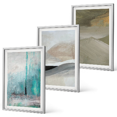 Set di quadri incorniciati Decorazioni astratte dipinte