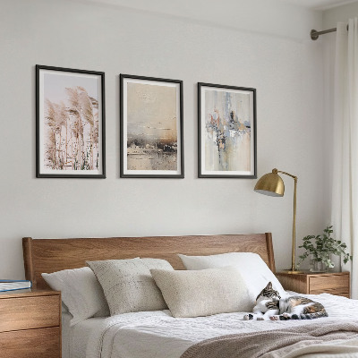 Set di 3 quadri Motivi astratti di vegetazione
