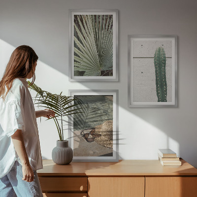 Set di quadri incorniciati Accessori per piante tropicali