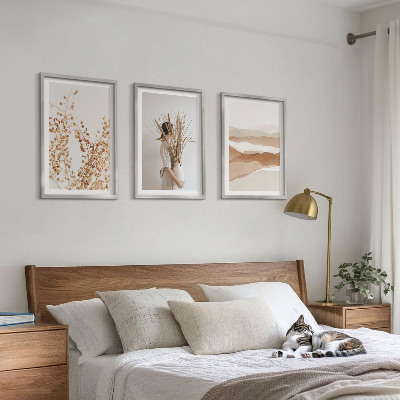 Set di quadri incorniciati Motivi floreali rustici in stile boho