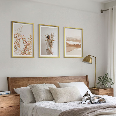 Set di quadri incorniciati Motivi floreali rustici in stile boho