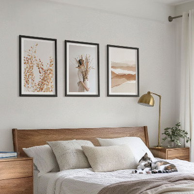 Set di quadri incorniciati Motivi floreali rustici in stile boho