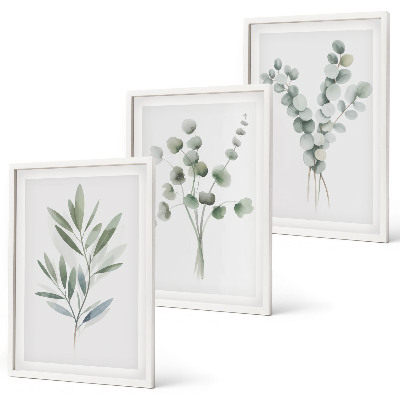 Composizione di quadri Piante con motivi vegetali e verde