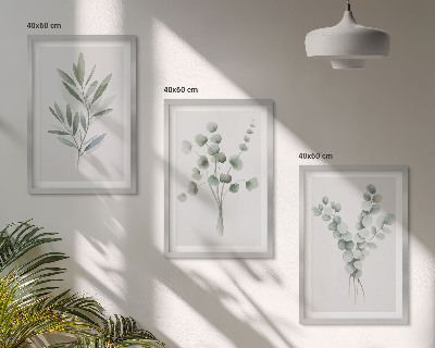 Composizione di quadri Piante con motivi vegetali e verde
