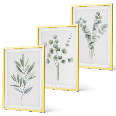 Composizione di quadri Piante con motivi vegetali e verde