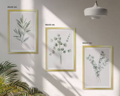 Composizione di quadri Piante con motivi vegetali e verde