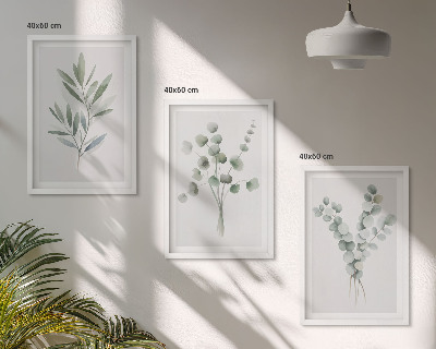 Composizione di quadri Piante con motivi vegetali e verde