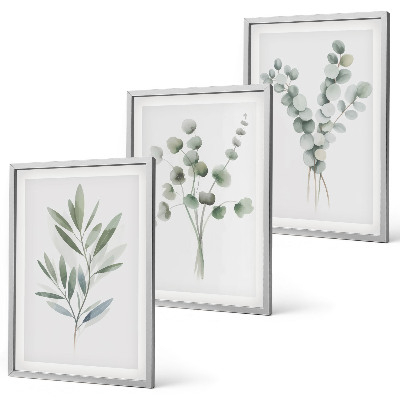 Composizione di quadri Piante con motivi vegetali e verde