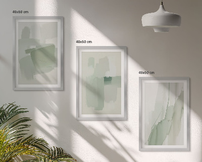 Set di 3 quadri Motivi astratti ad acquerello
