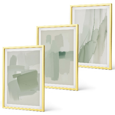 Set di 3 quadri Motivi astratti ad acquerello