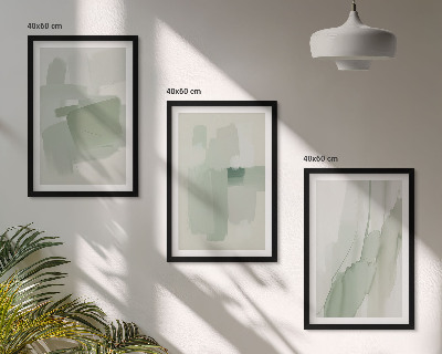Set di 3 quadri Motivi astratti ad acquerello
