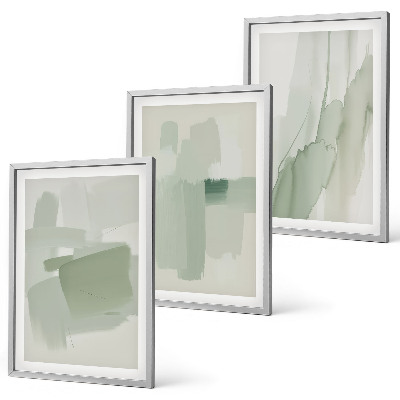 Set di 3 quadri Motivi astratti ad acquerello