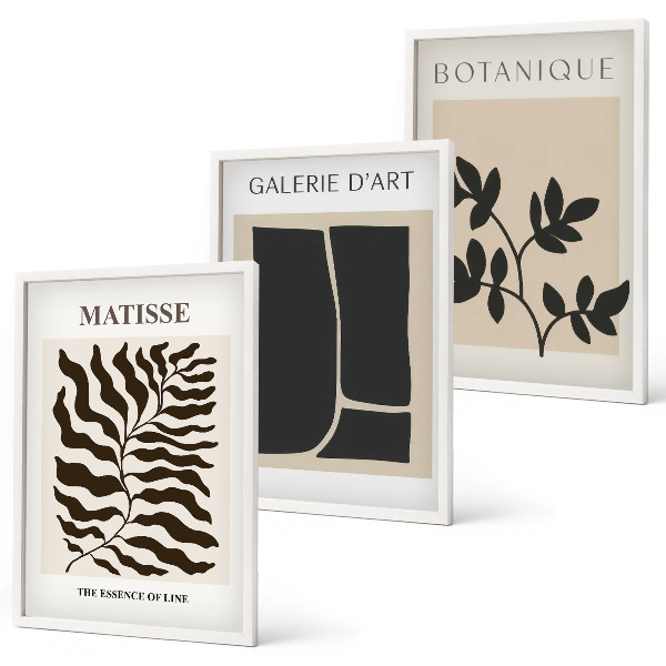 Composizione di quadri Poster minimalisti di piante