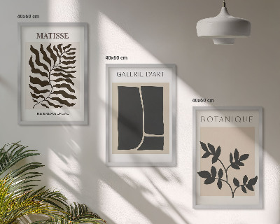 Composizione di quadri Poster minimalisti di piante