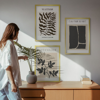 Composizione di quadri Poster minimalisti di piante