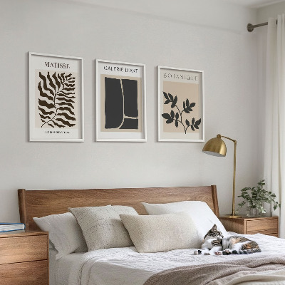 Composizione di quadri Poster minimalisti di piante