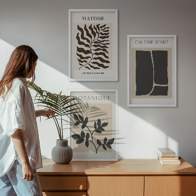 Composizione di quadri Poster minimalisti di piante
