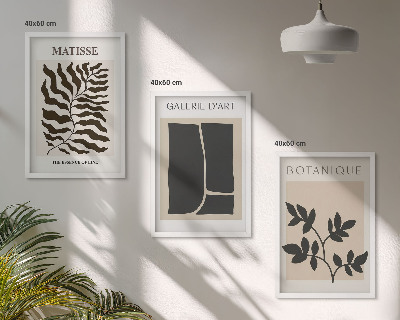 Composizione di quadri Poster minimalisti di piante