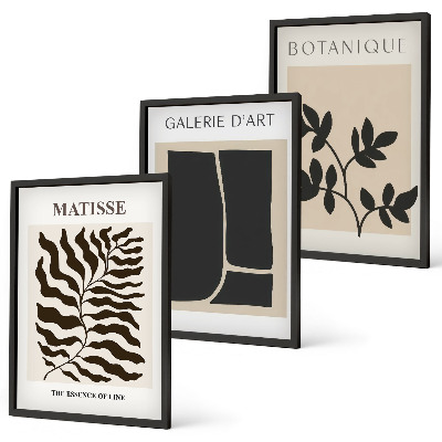 Composizione di quadri Poster minimalisti di piante