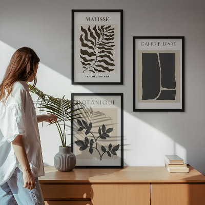 Composizione di quadri Poster minimalisti di piante