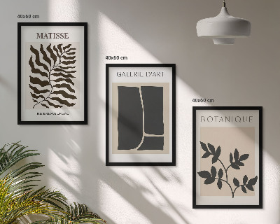 Composizione di quadri Poster minimalisti di piante