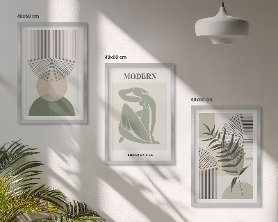 Composizione di quadri Eleganti grafiche vegetali