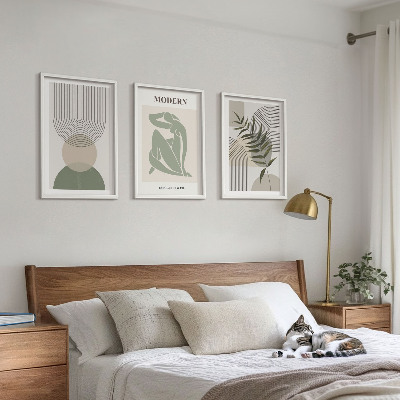 Composizione di quadri Eleganti grafiche vegetali