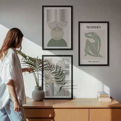 Composizione di quadri Eleganti grafiche vegetali