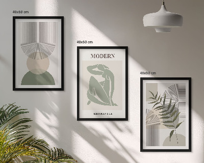 Composizione di quadri Eleganti grafiche vegetali
