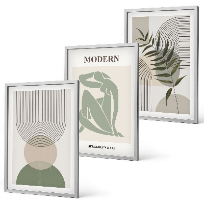 Composizione di quadri Eleganti grafiche vegetali