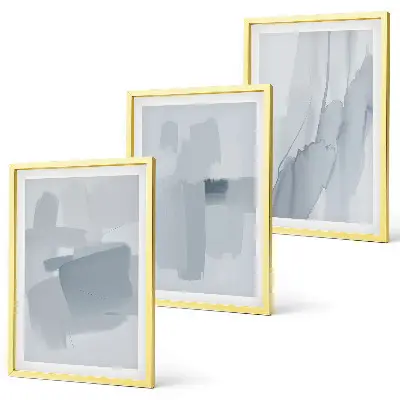 Set di quadri incorniciati con arte astratta ad acquerello