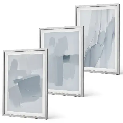 Set di quadri incorniciati con arte astratta ad acquerello