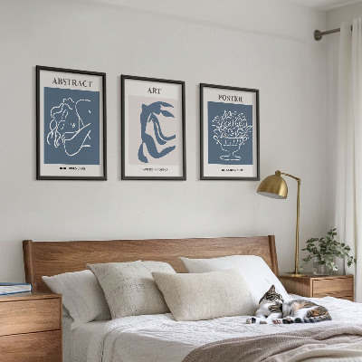 Set di 3 quadri Gli eleganti motivi astratti di Matisse