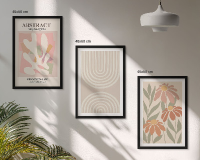 Set di quadri incorniciati Forme astratte di piante