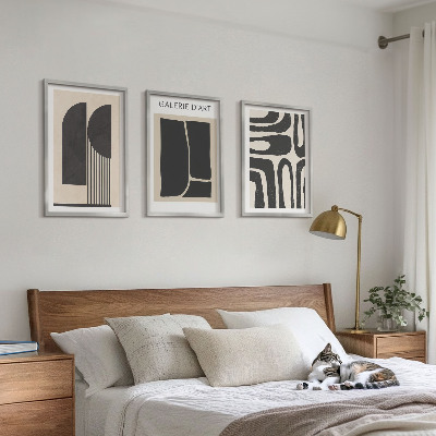 Set di 3 quadri Poster astratti minimalisti