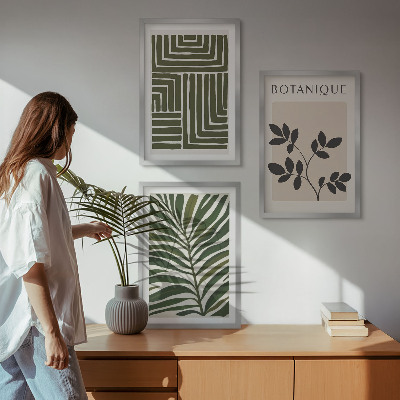 Composizione di quadri minimalismo bohémien botanico