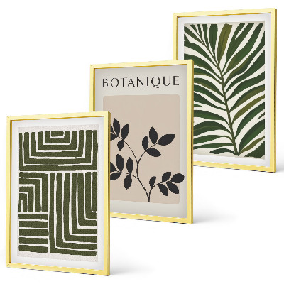 Composizione di quadri minimalismo bohémien botanico
