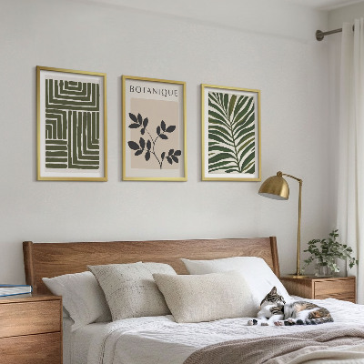 Composizione di quadri minimalismo bohémien botanico