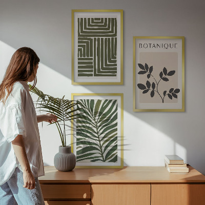 Composizione di quadri minimalismo bohémien botanico