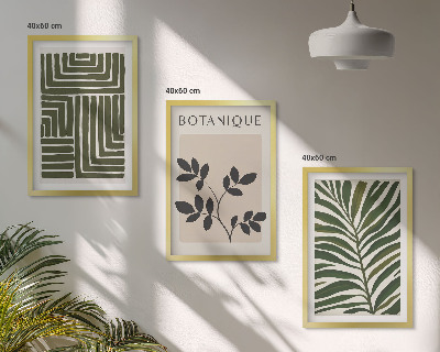 Composizione di quadri minimalismo bohémien botanico