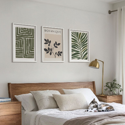 Composizione di quadri minimalismo bohémien botanico