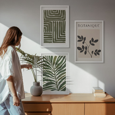 Composizione di quadri minimalismo bohémien botanico
