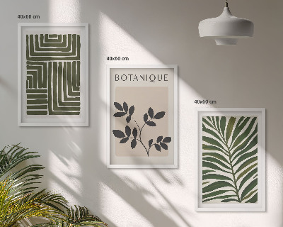 Composizione di quadri minimalismo bohémien botanico
