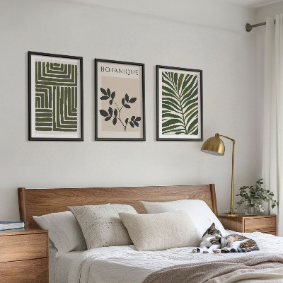 Composizione di quadri minimalismo bohémien botanico