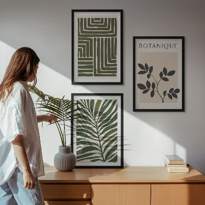 Composizione di quadri minimalismo bohémien botanico