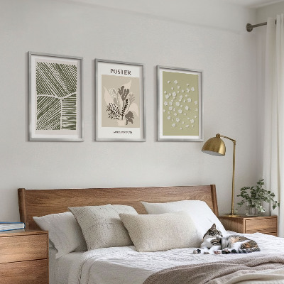 Set di quadri incorniciati Motivi vegetali tenui