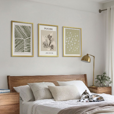 Set di quadri incorniciati Motivi vegetali tenui