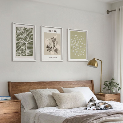 Set di quadri incorniciati Motivi vegetali tenui