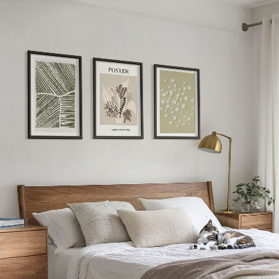 Set di quadri incorniciati Motivi vegetali tenui